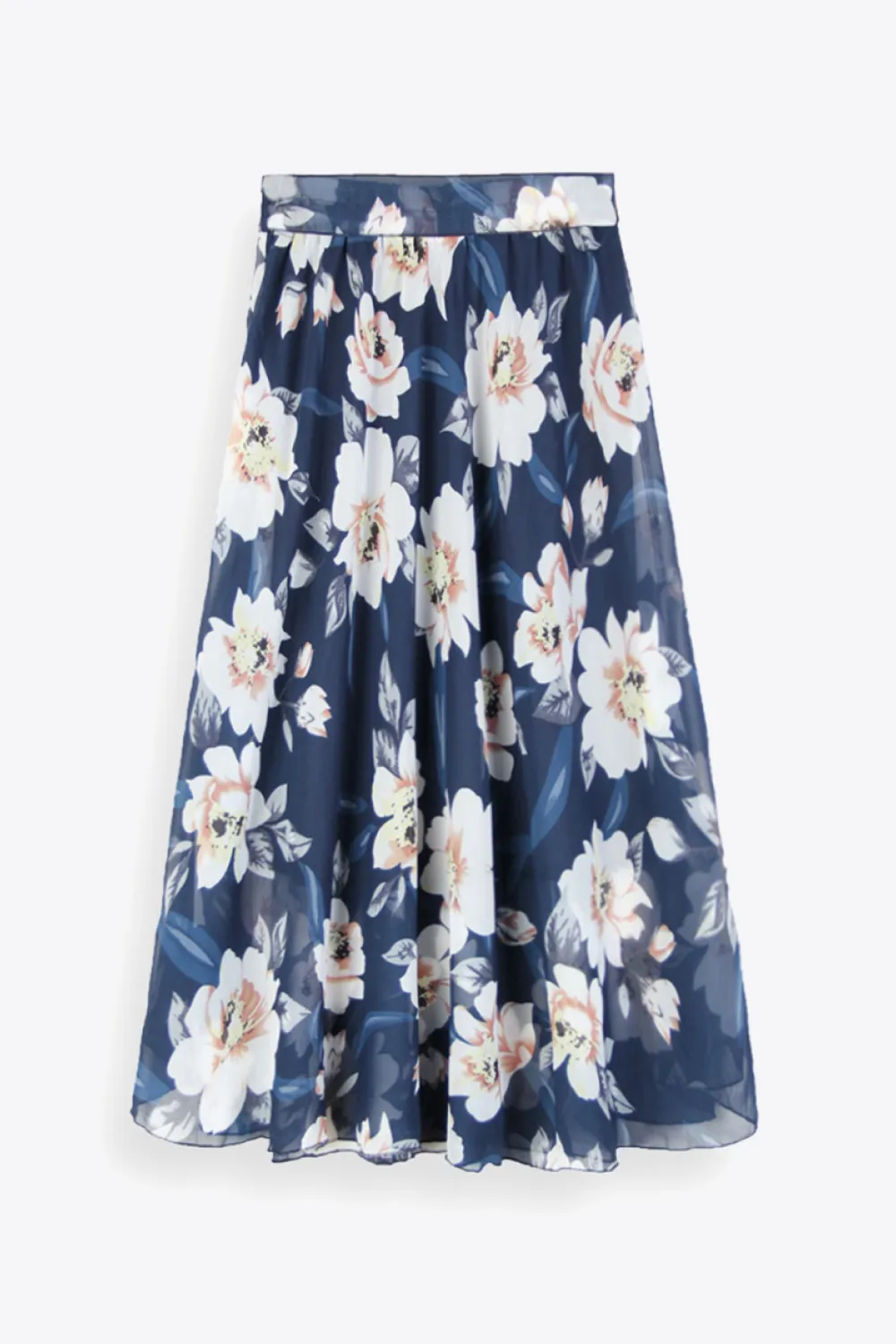 Full Size Floral Tie-Waist Skirt, image 6