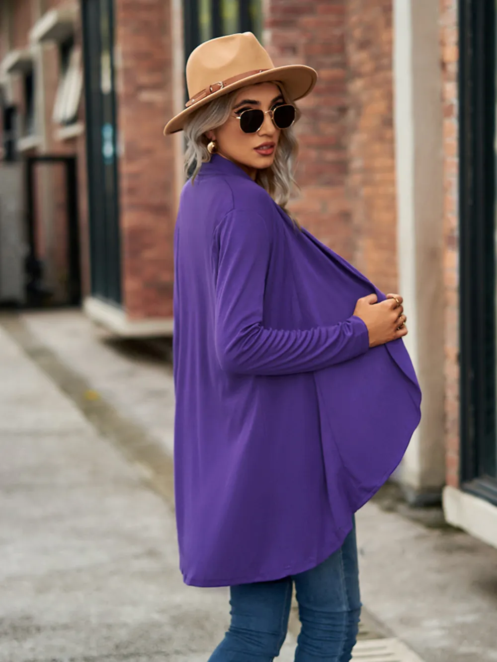 Open Front Long Sleeve Cardigan, image 7