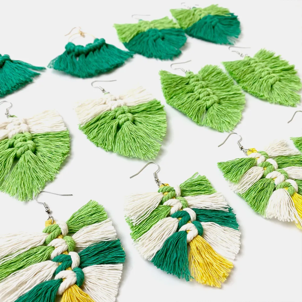 Fringe Detail Dangle Earrings, image 8