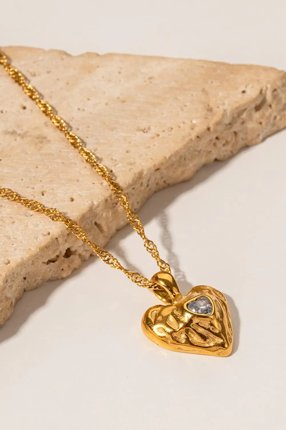 Heart Pendant Stainless Steel Necklace, image 2