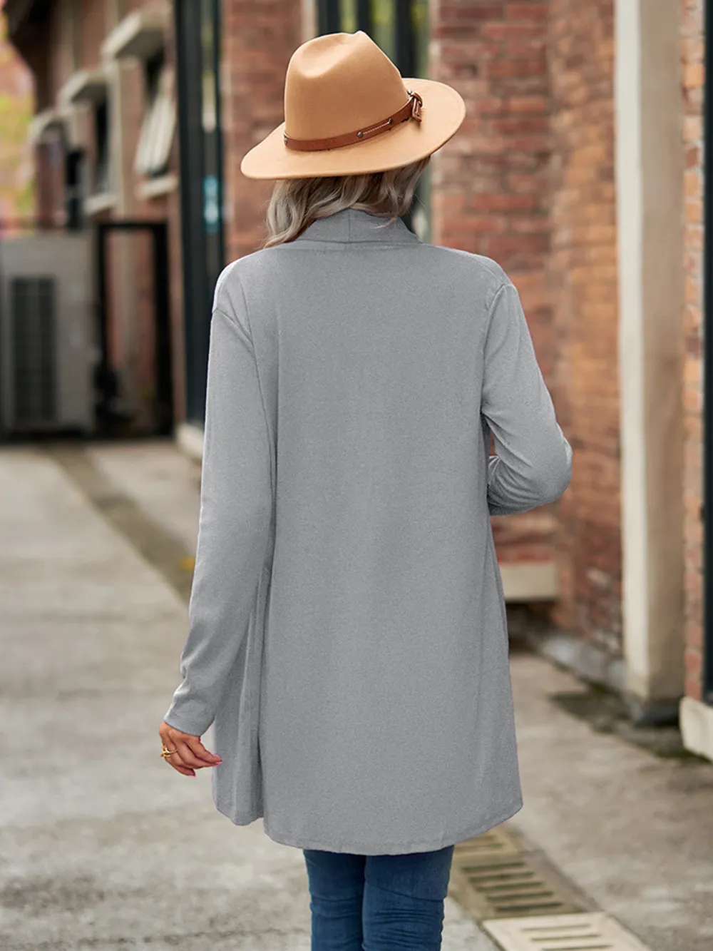 Open Front Long Sleeve Cardigan, image 12