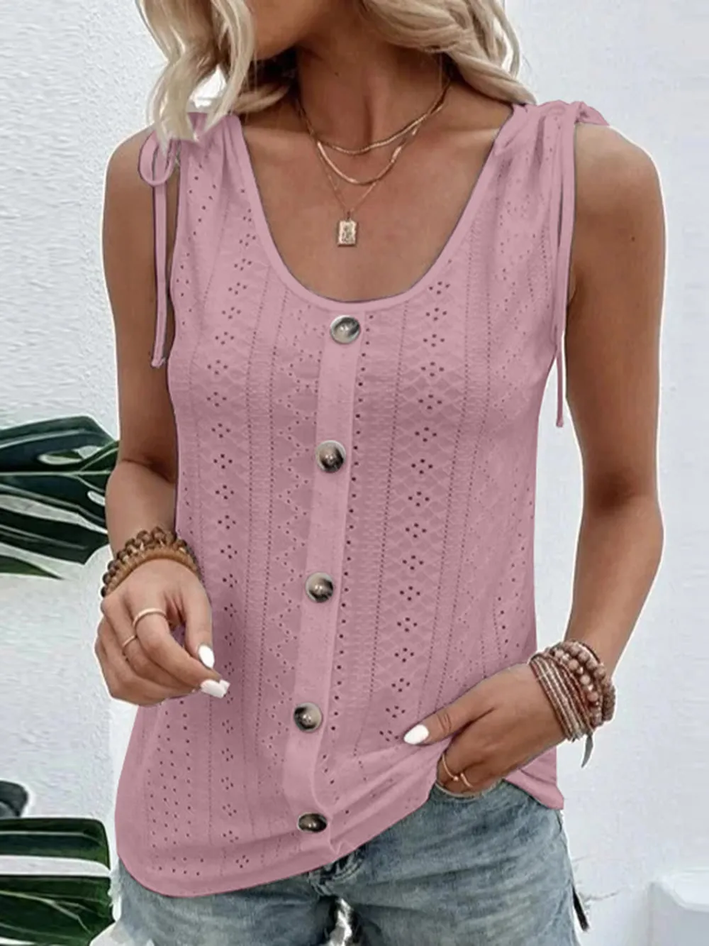 Full Size Scoop Neck Sleeveless Tank Top, image 5