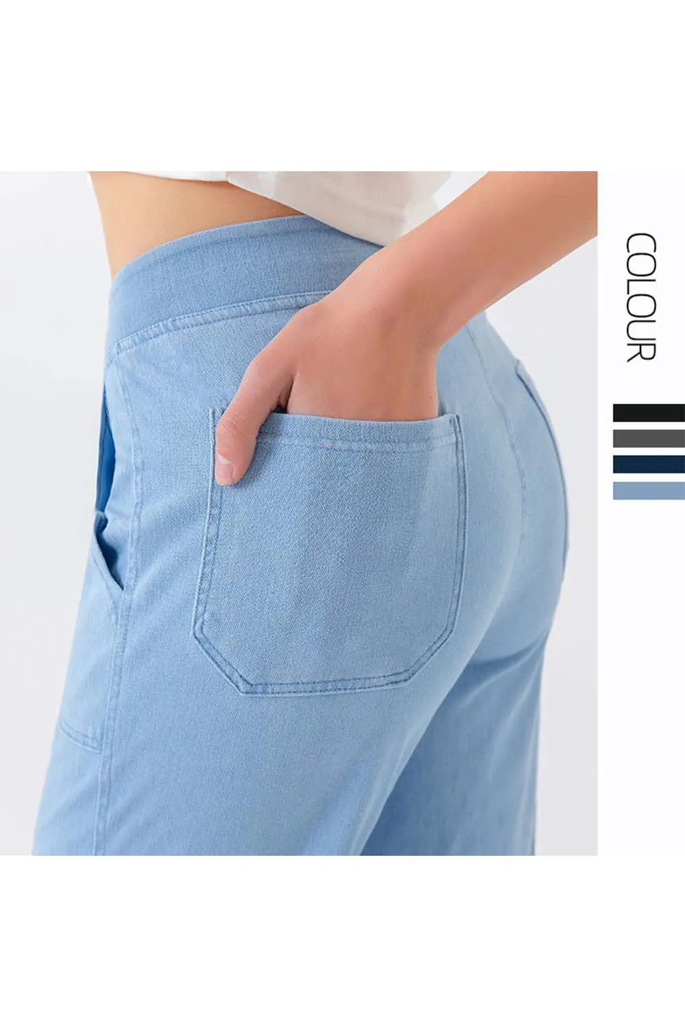Buttoned Pocketed Long Jeans, image 9