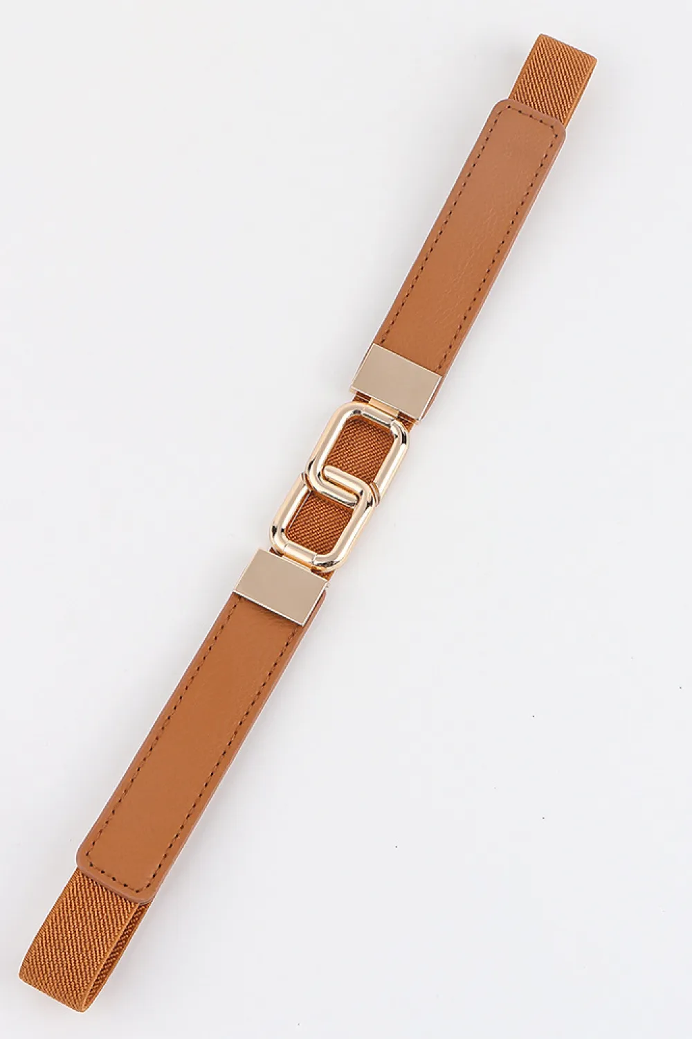 Geometric Double Buckle Elastic Belt, image 5