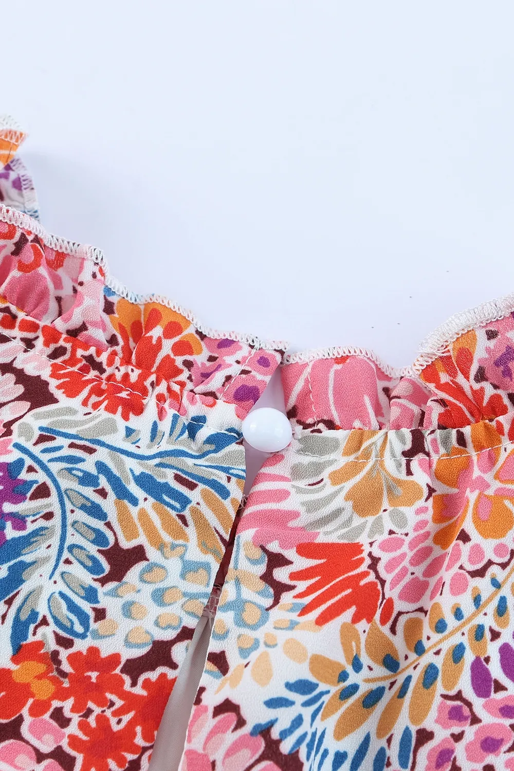 Floral Mock Neck Tank Top, image 6
