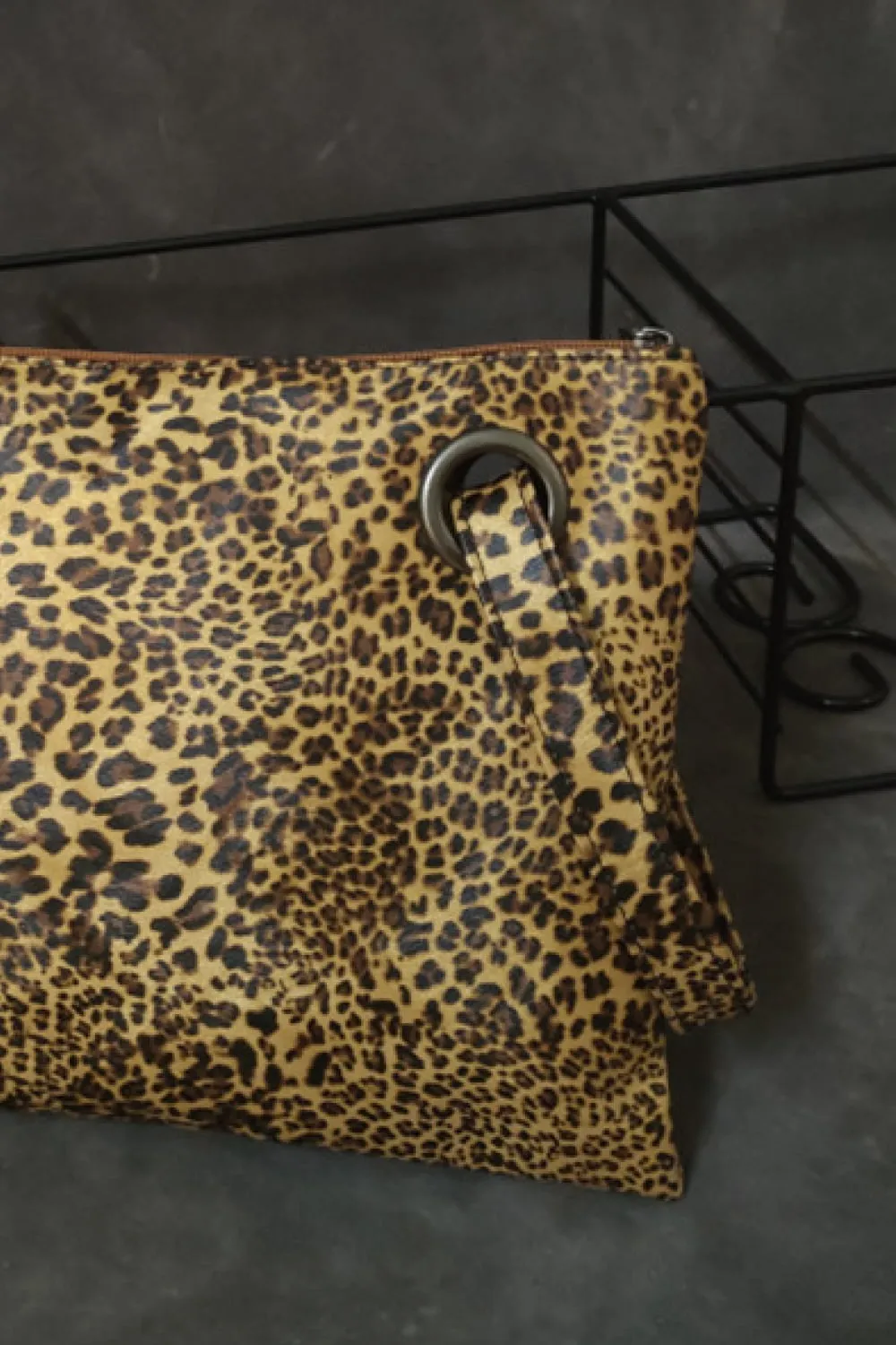 Leopard PU Leather Clutch, image 11