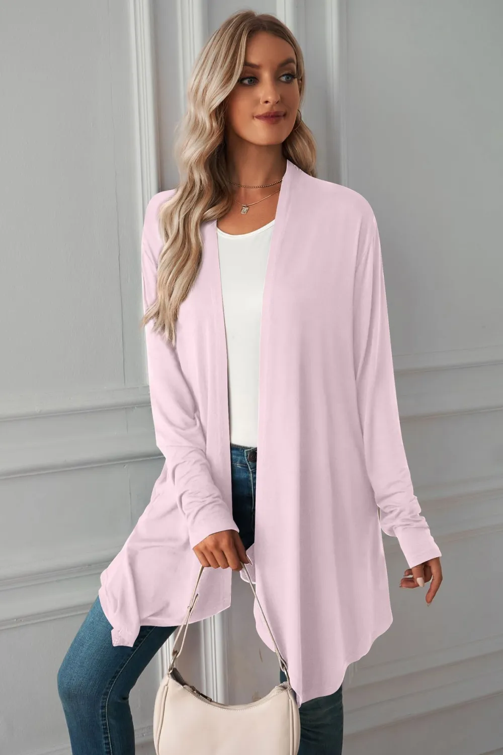 Open Front Long Sleeve Cardigan, image 10
