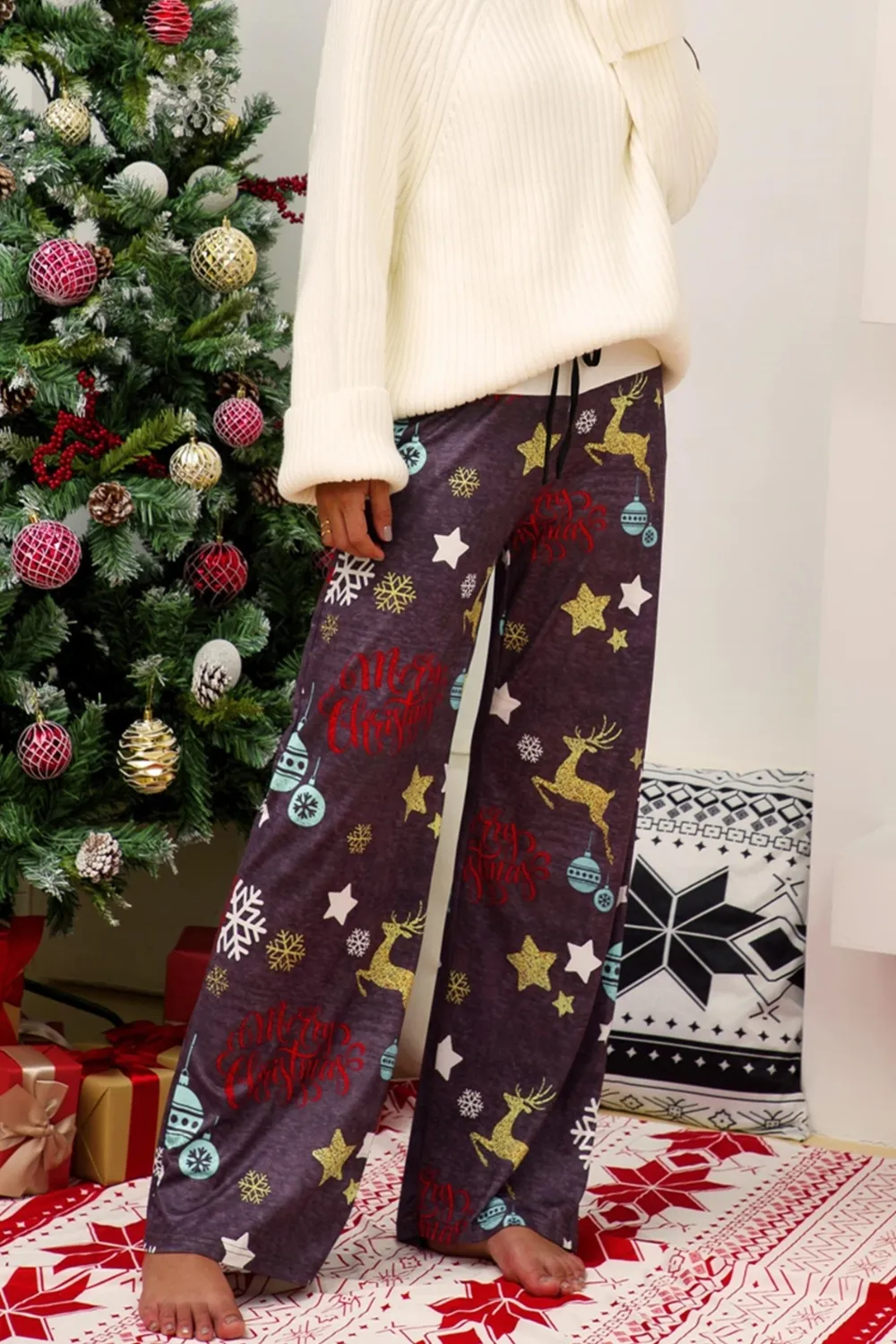 Christmas Straight Leg Pants, image 16