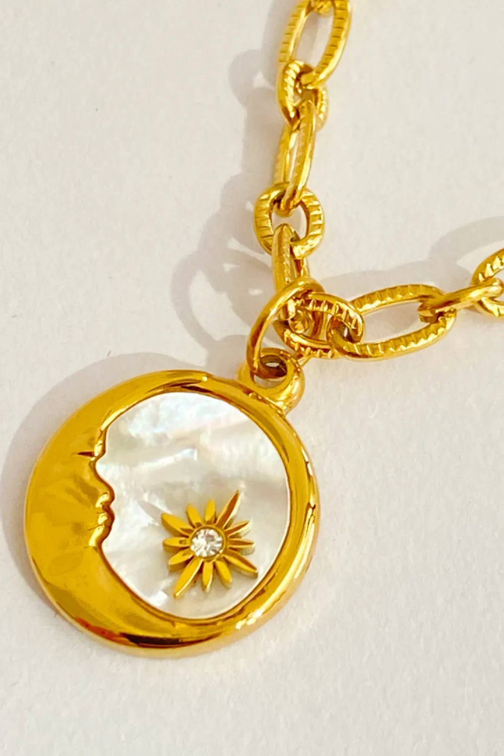 Round Pendant Stainless Steel Necklace, image 7