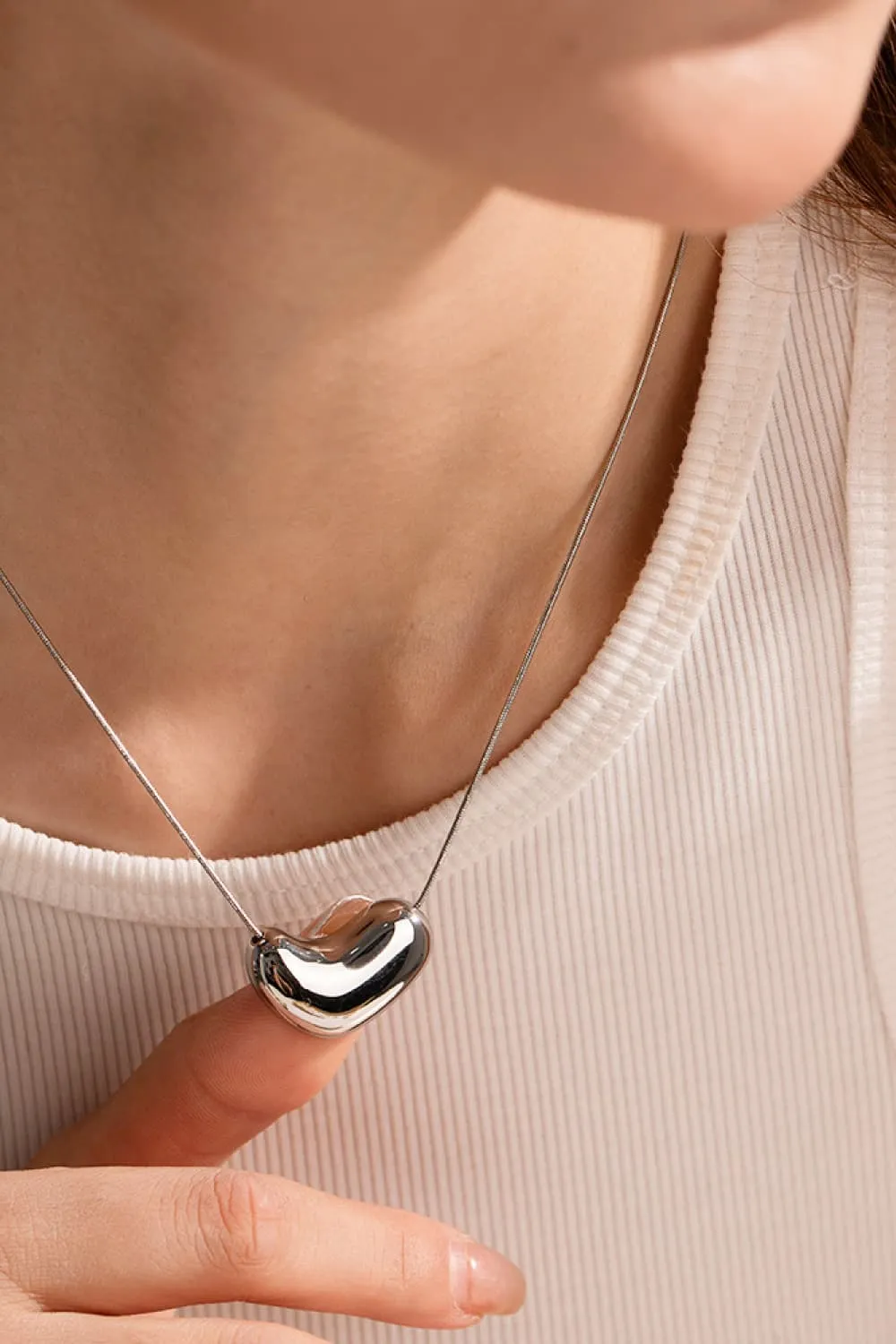 Heart Shape Pendant Necklace, image 8