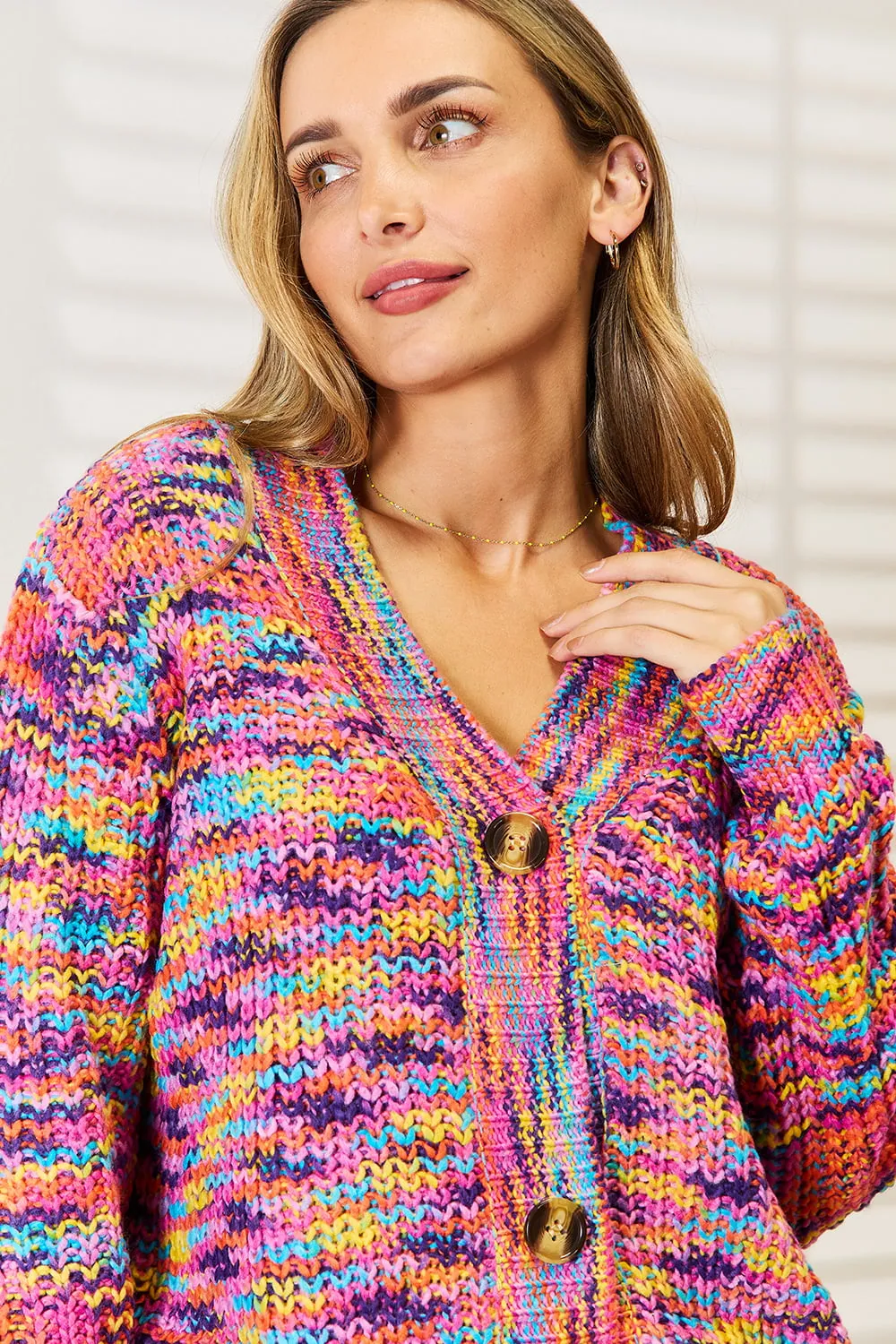 V-Neck Long Sleeve Cardigan, image 11