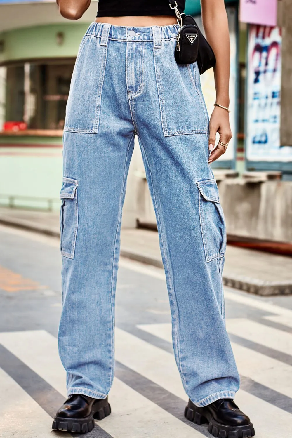 Loose Fit Long Pants with Pockets, image 9
