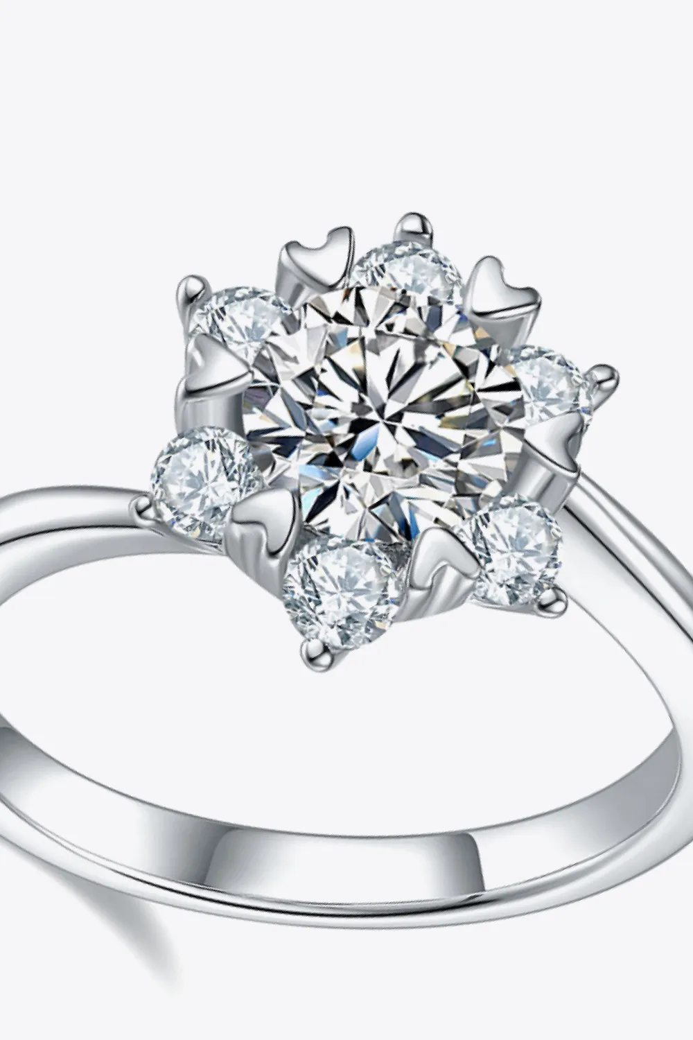1 Carat Moissanite Zircon Ring, image 3