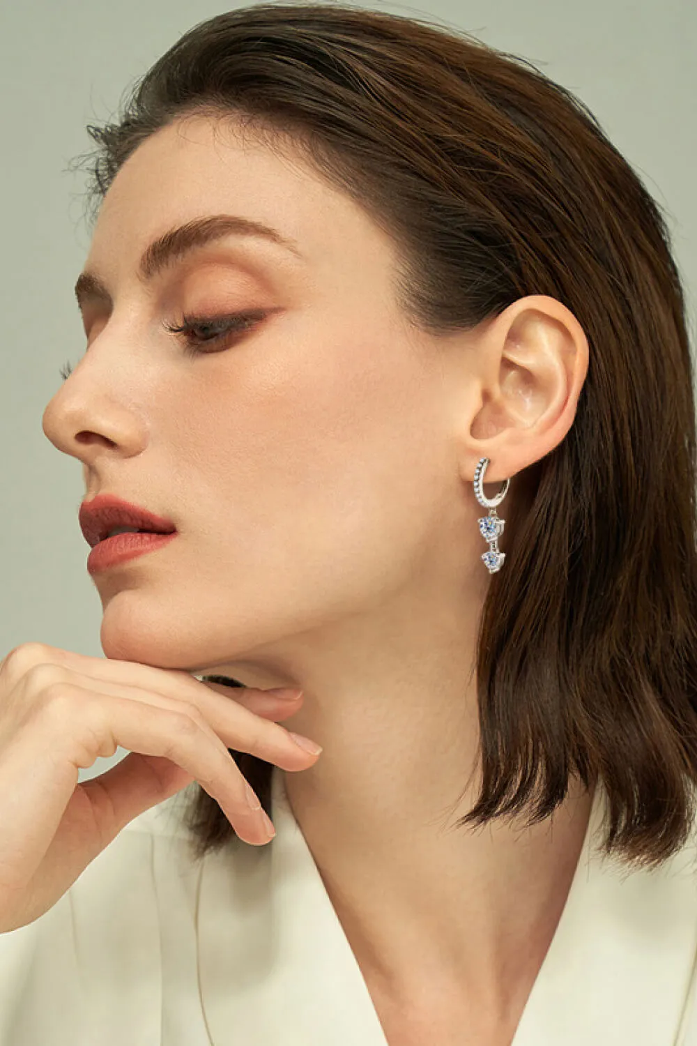 Be The One Moissanite Drop Earrings, image 6