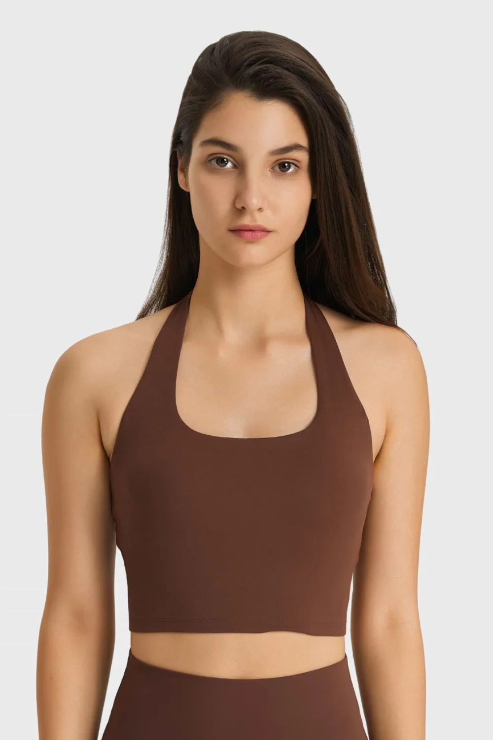 Breathable Halter Neck Sports Bra, image 10