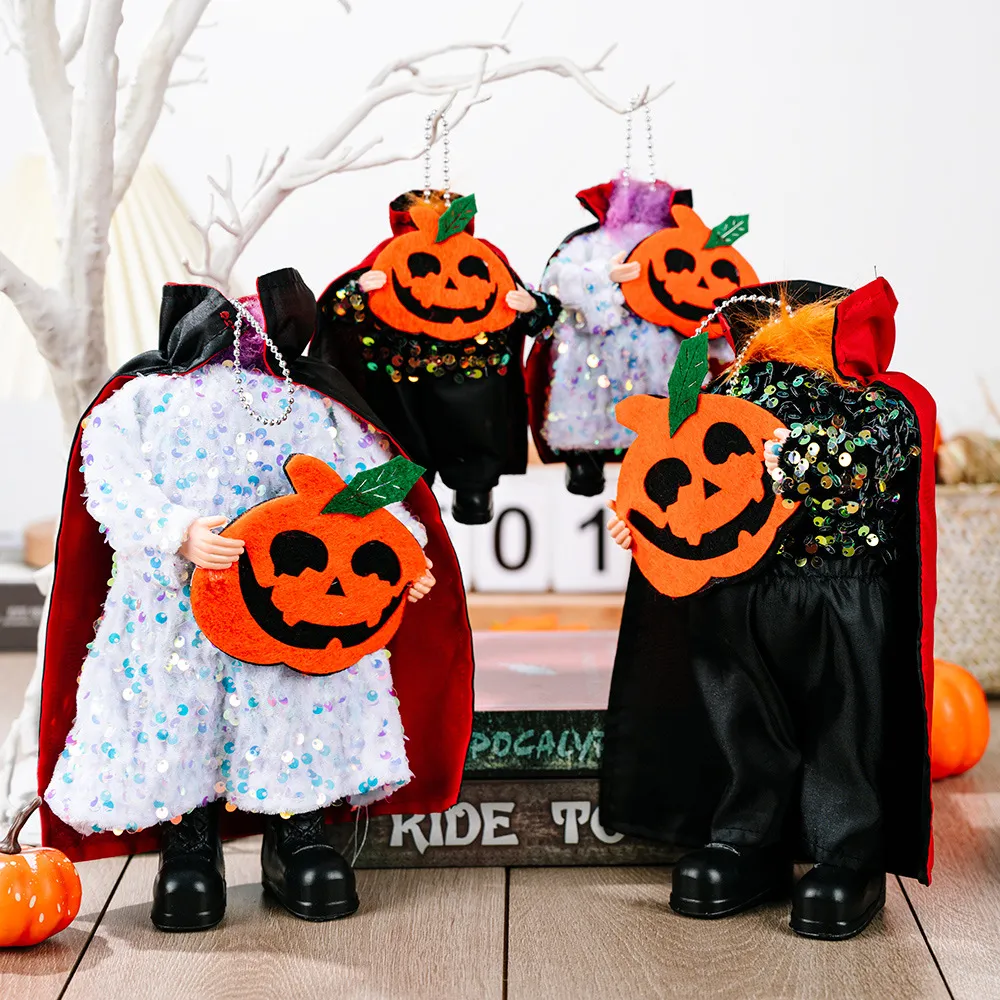 Two-Piece Sequin Halloween Hanging Widgets, image 3