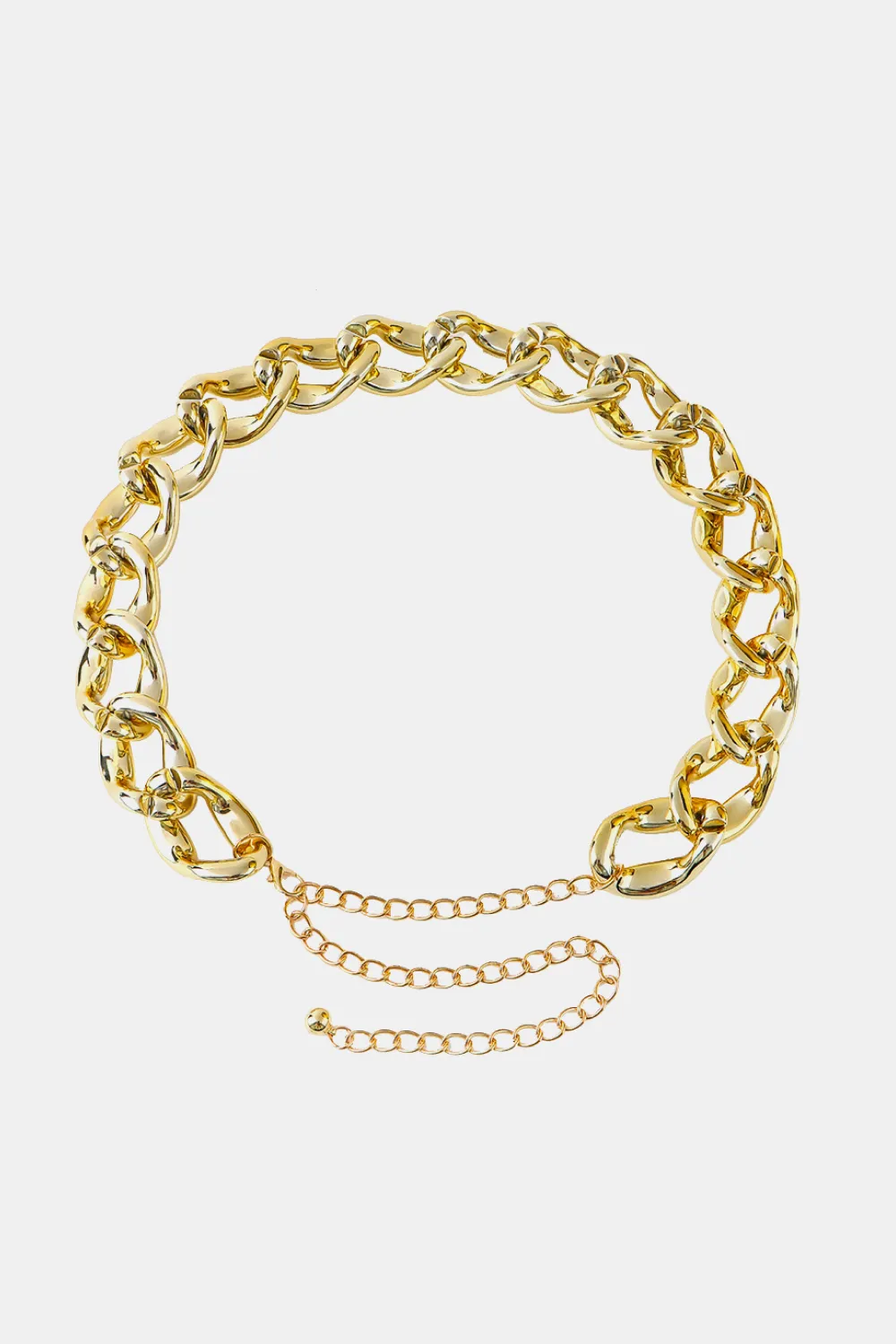 1.2" Width Acrylic Curb Chain Belt, image 5