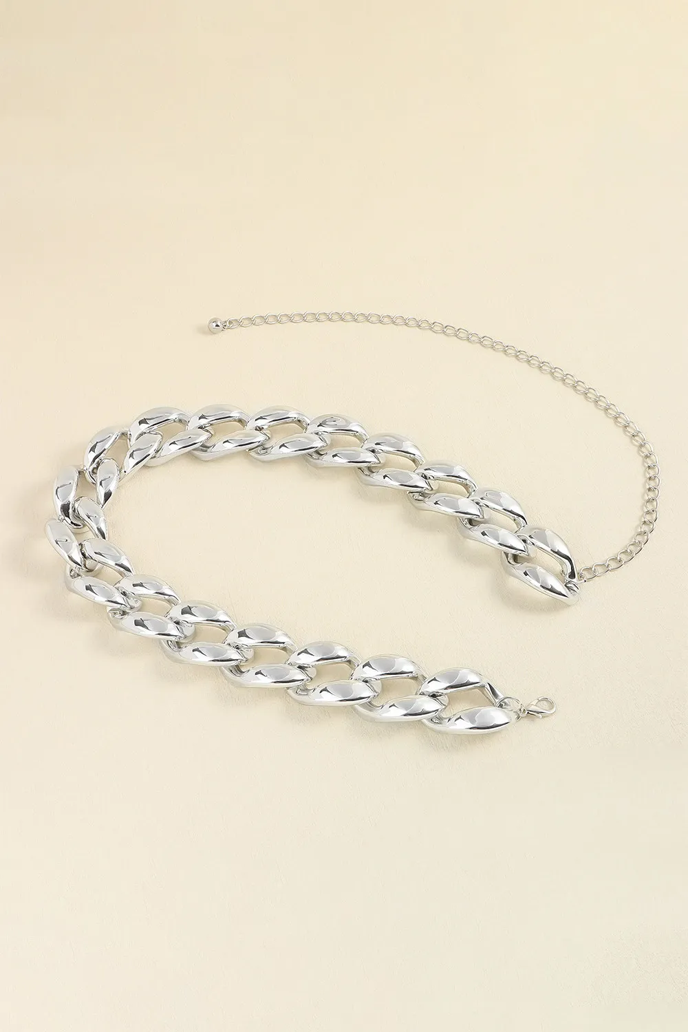 1.2" Width Acrylic Curb Chain Belt, image 6