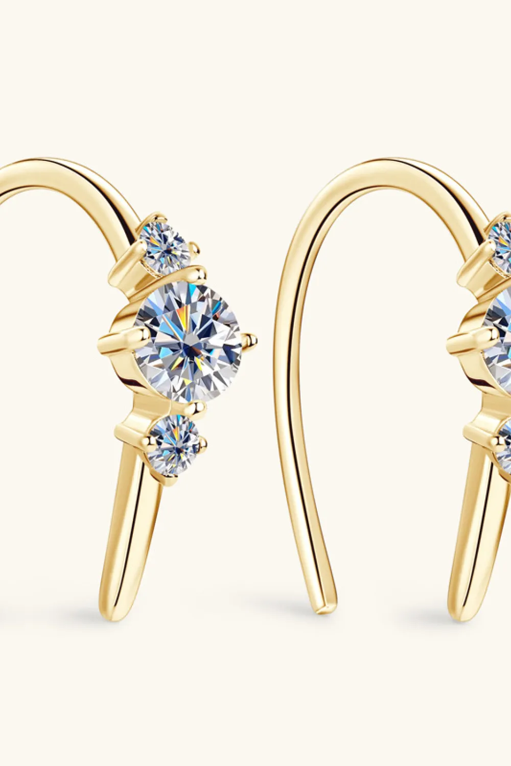 Moissanite 925 Sterling Silver Earrings, image 6