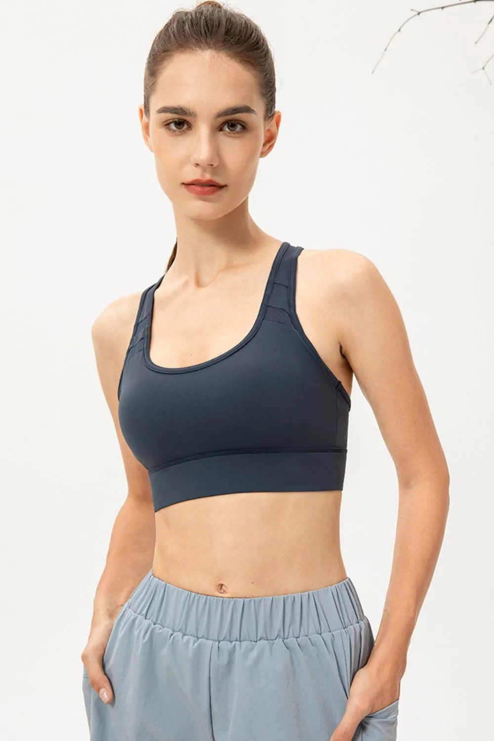 Scoop Neck Long Sports Bra, image 6