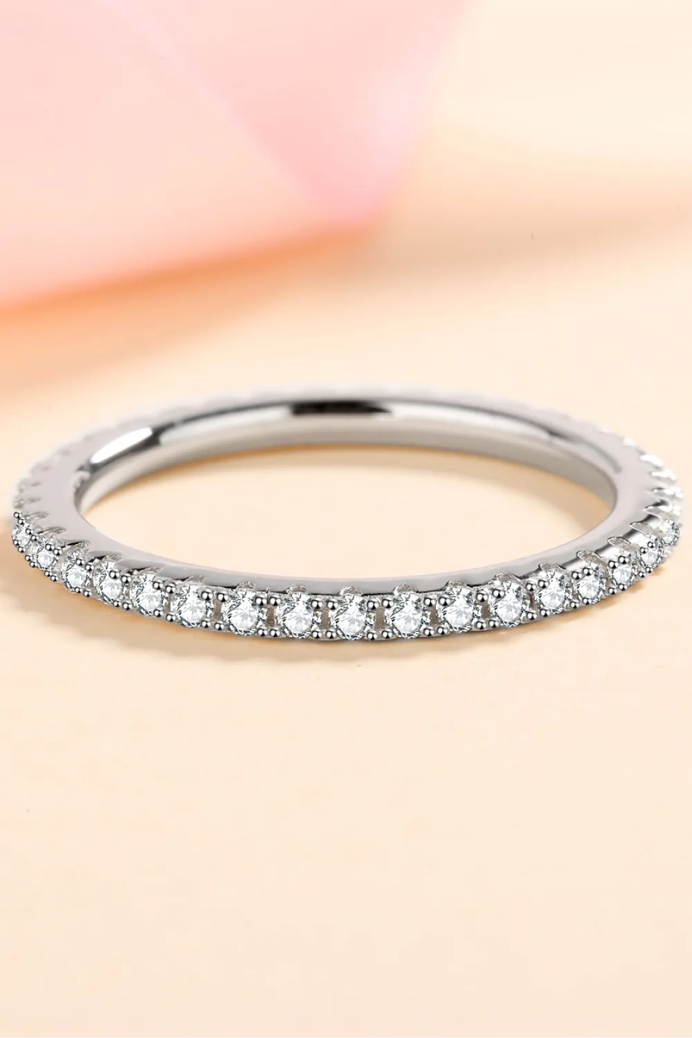 Curious Time 925 Sterling Silver Moissanite Ring, image 6