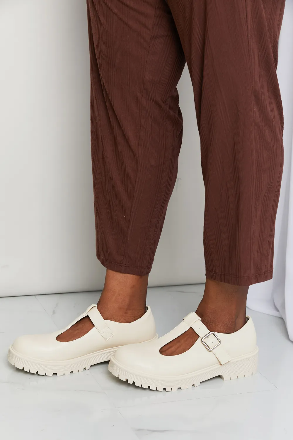 Faux Leather Platform Mary Janes, image 7