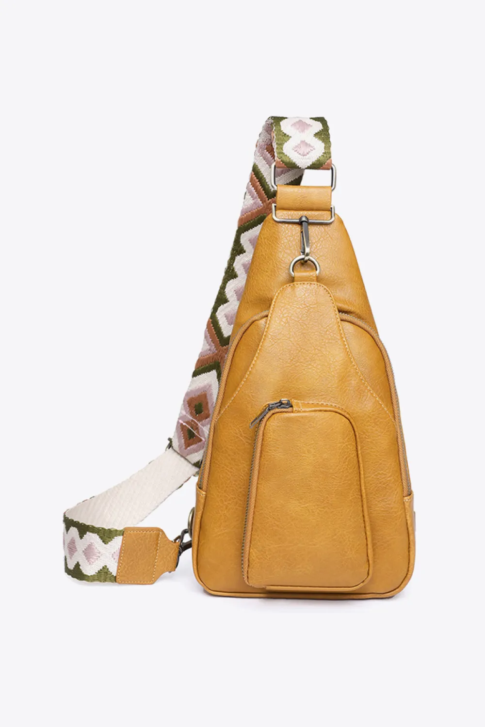 Take A Trip PU Leather Sling Bag, image 19