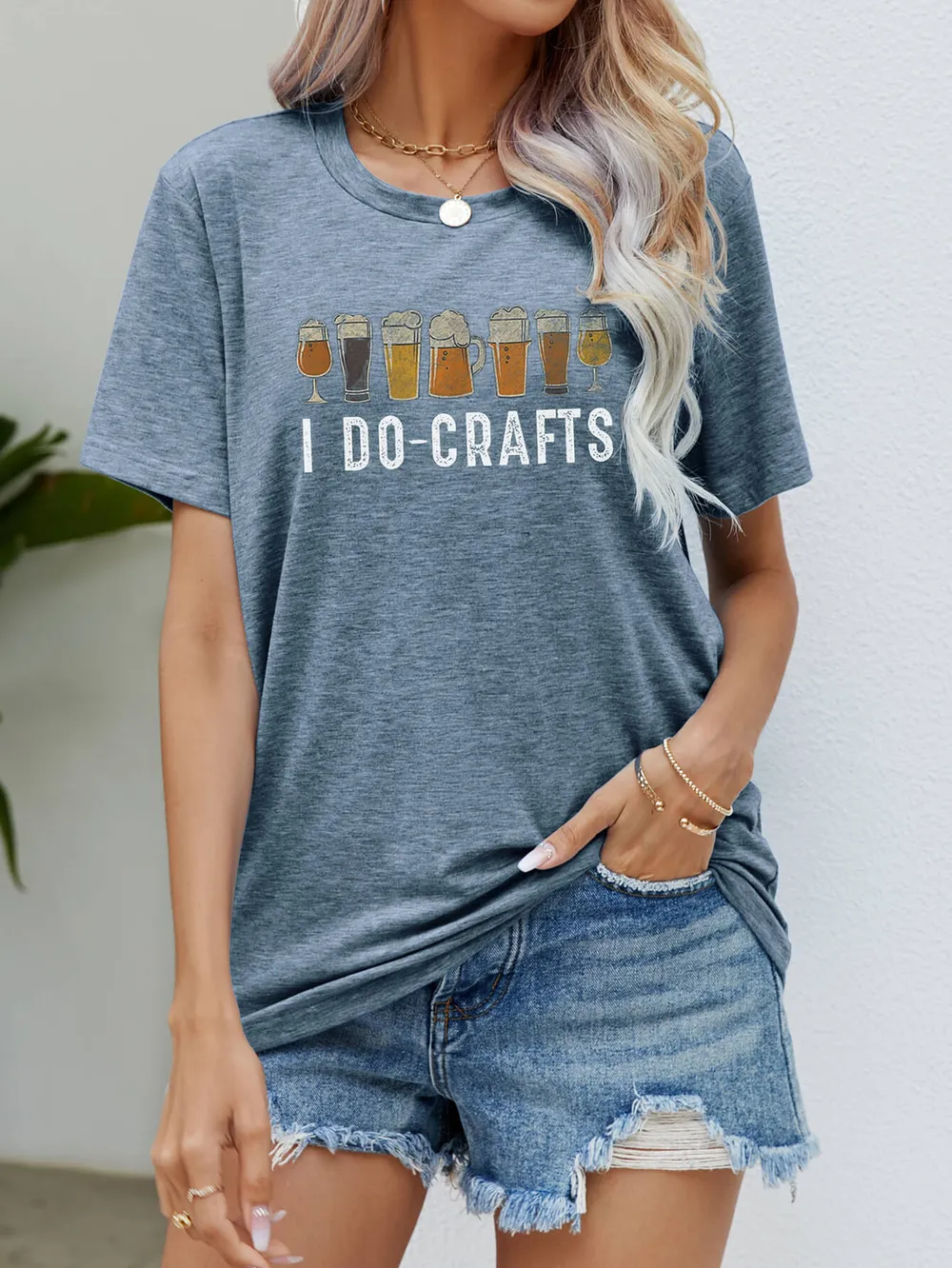 I DO CRAFTS Round Neck T-Shirt, image 7