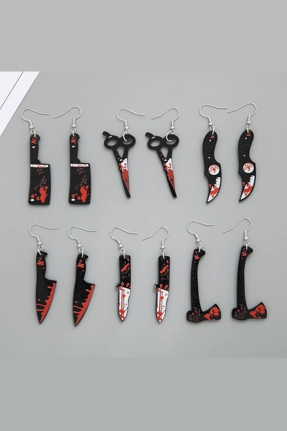 Bloody Horror Drop Earrings, image 2