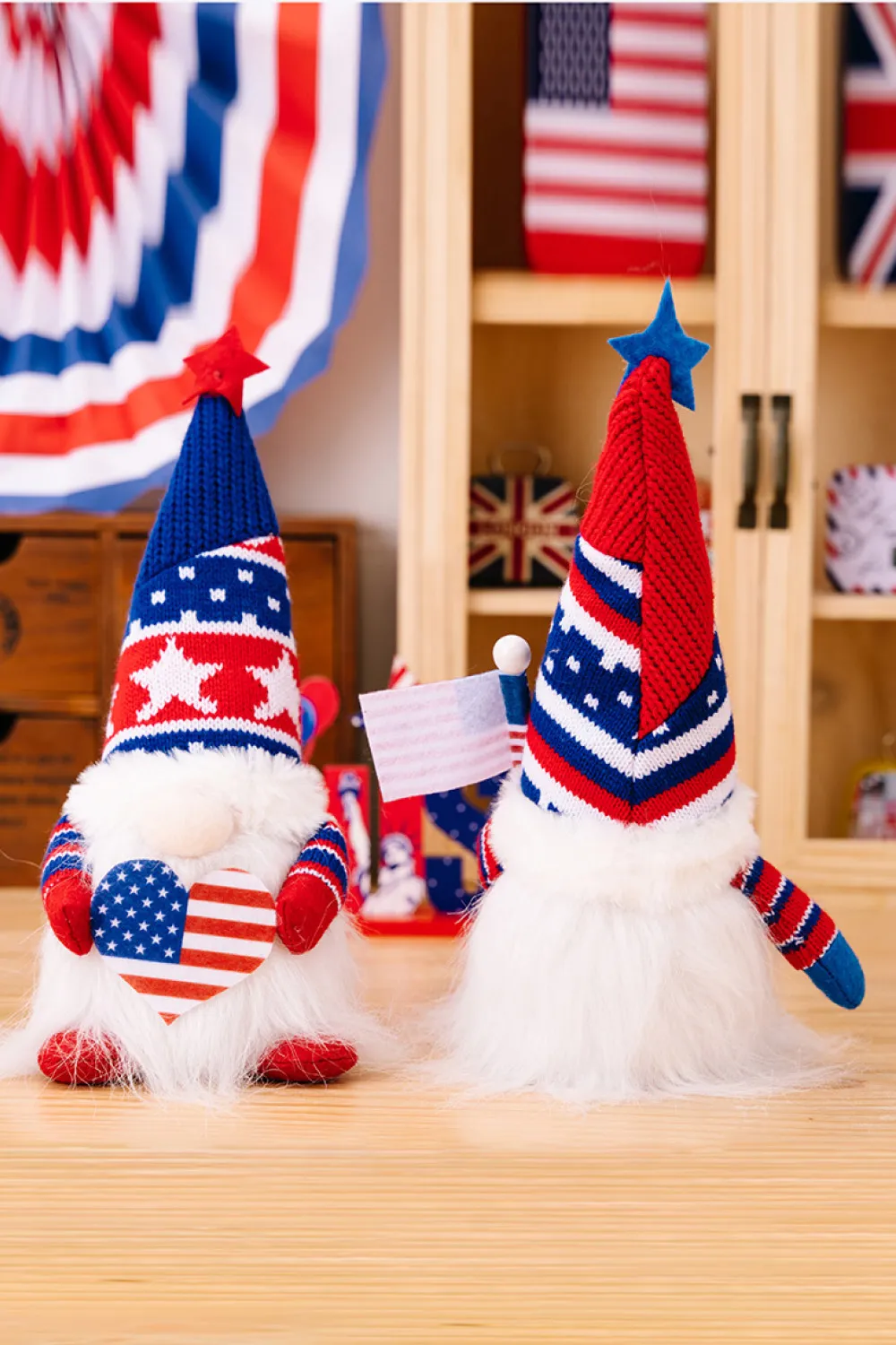 2-Piece Independence Day Knit Decor Gnomes, image 5
