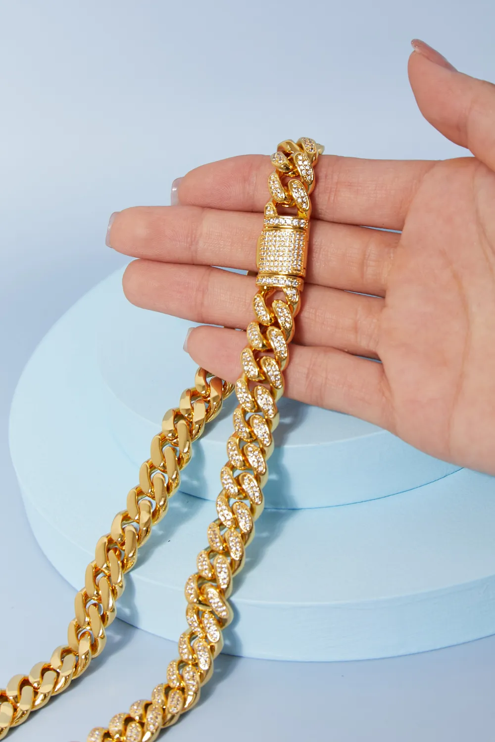 Brass Curb Chain Necklace, image 4