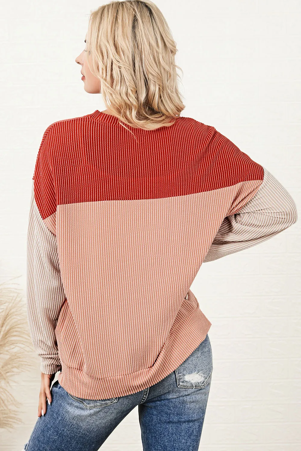 Color Block Dropped Shoulder T-Shirt, image 11
