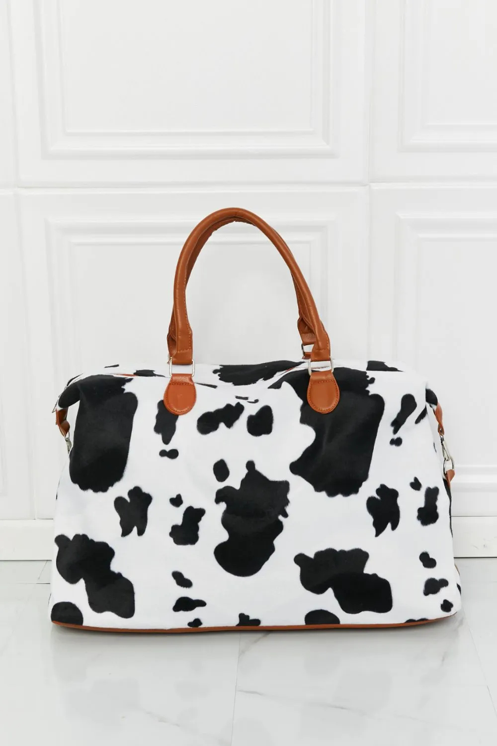 Animal Print Plush Weekender Bag, image 3