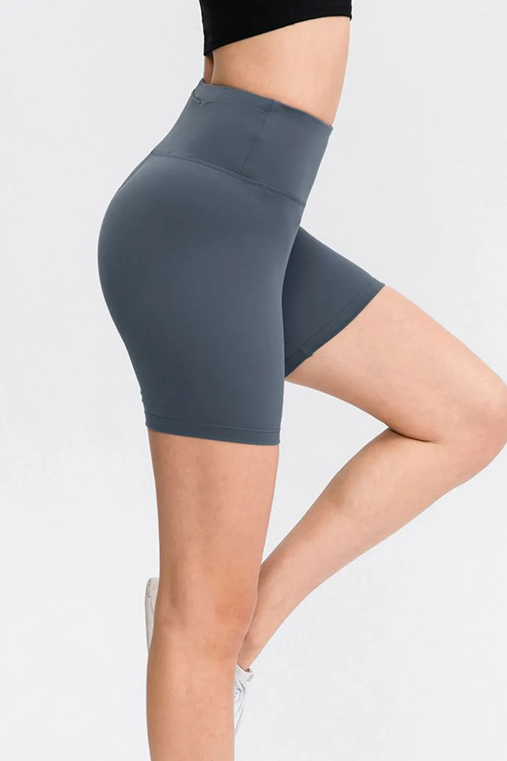 Wide Waistband Sports Shorts