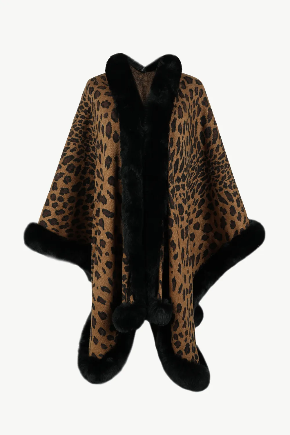 Leopard Open Front Poncho, image 15