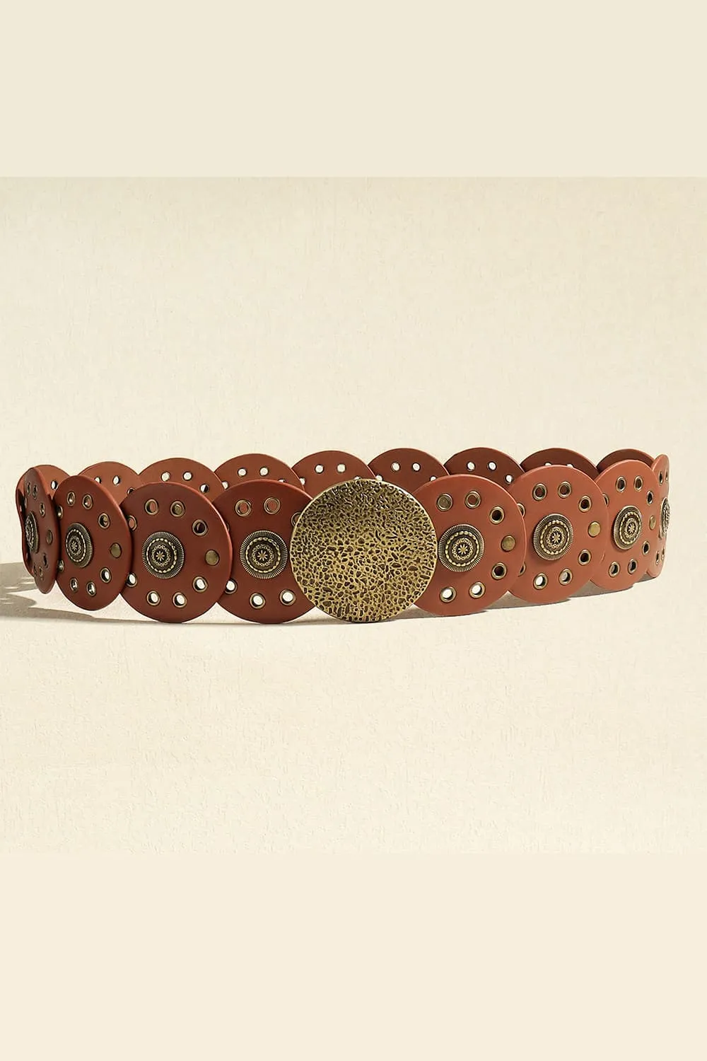 Round Shape PU Leather Belt, image 15
