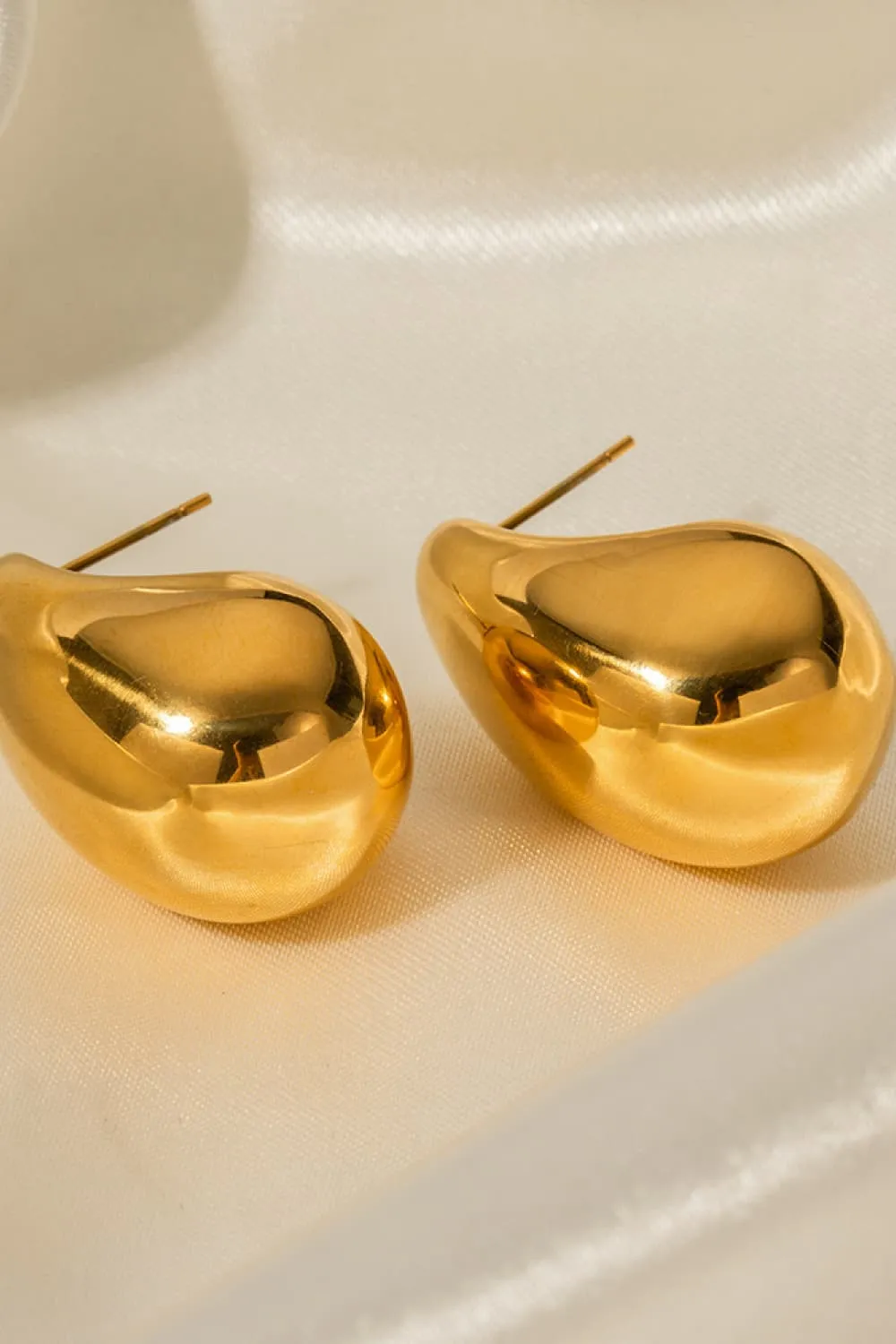 18K Gold-Plated Copper Earrings, image 2