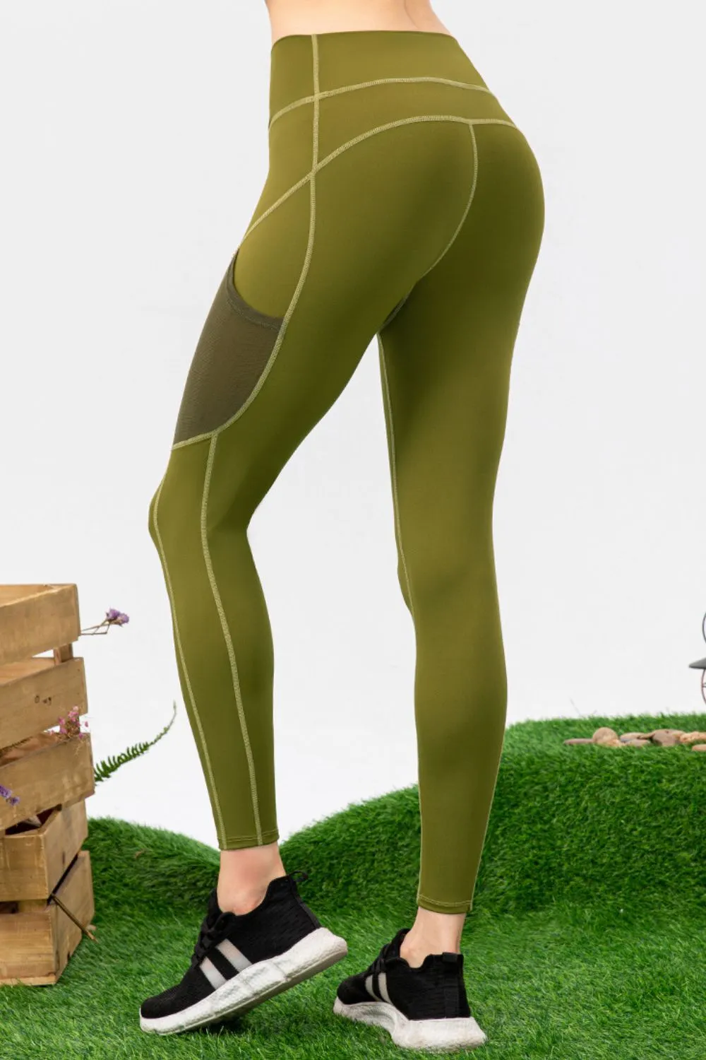 High Waist Slim Fit Long Sports Pants, image 4