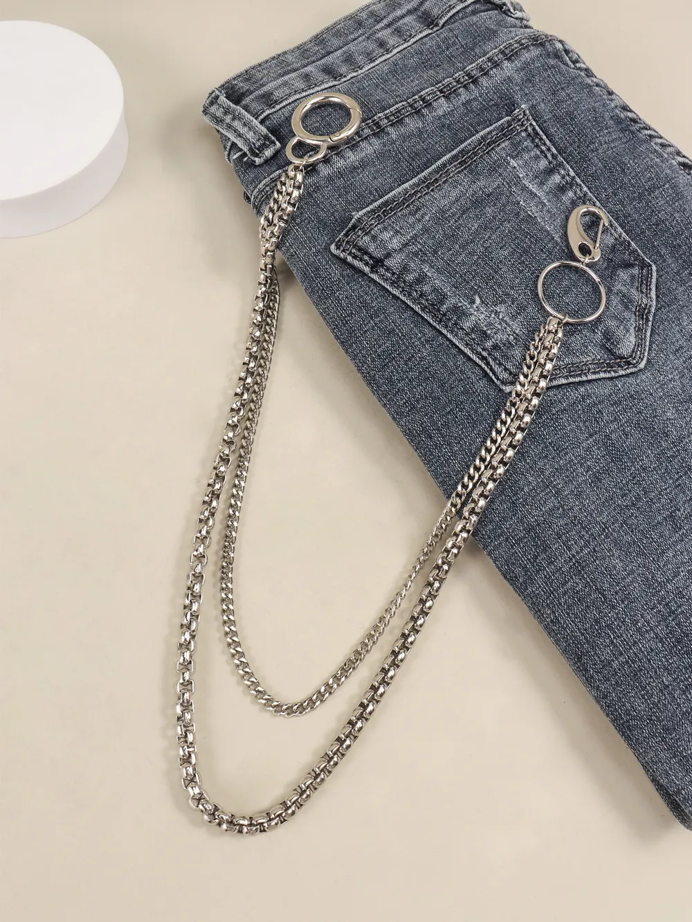 Double-Layered Metal Chain Belt, image 8