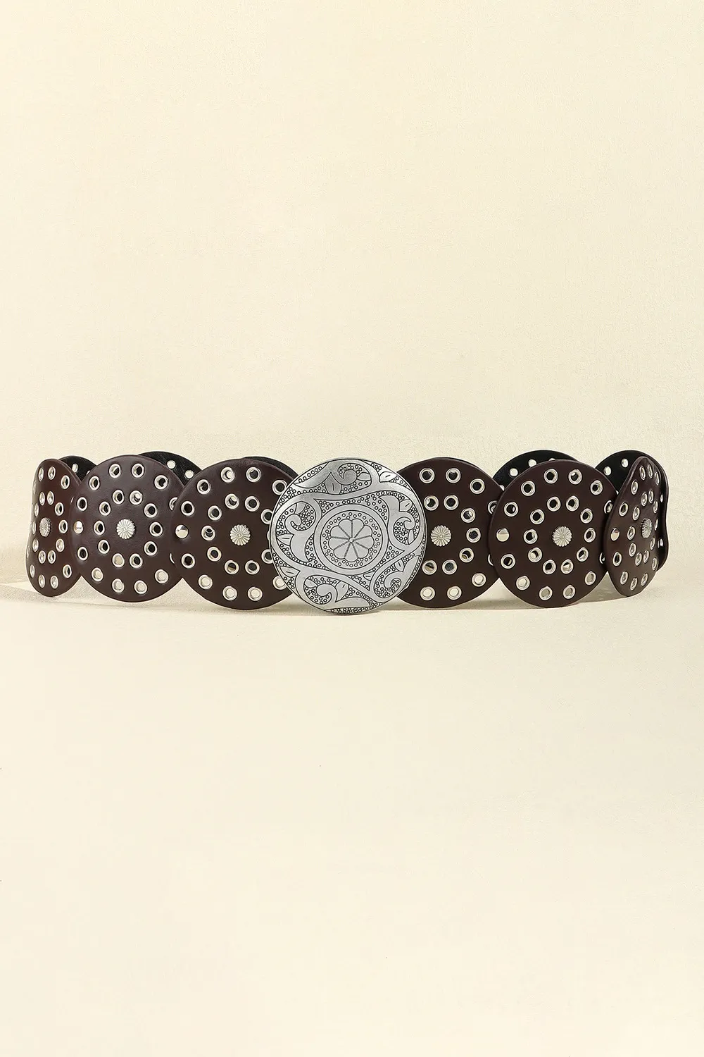 Vintage PU Leather Wide Belt, image 12