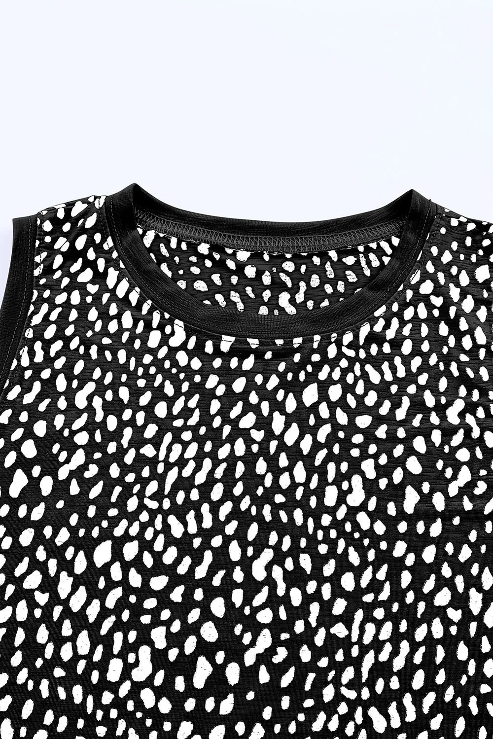 Printed Round Neck Tank Top, image 17