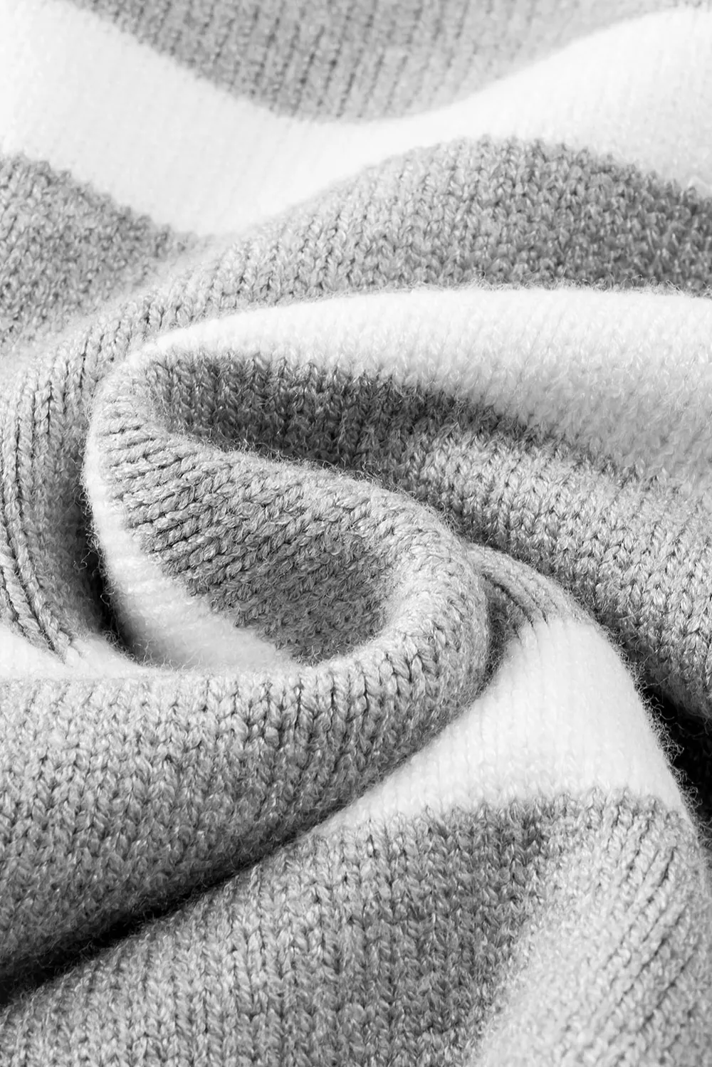 Striped Collared Neck Slit Sweater, image 11