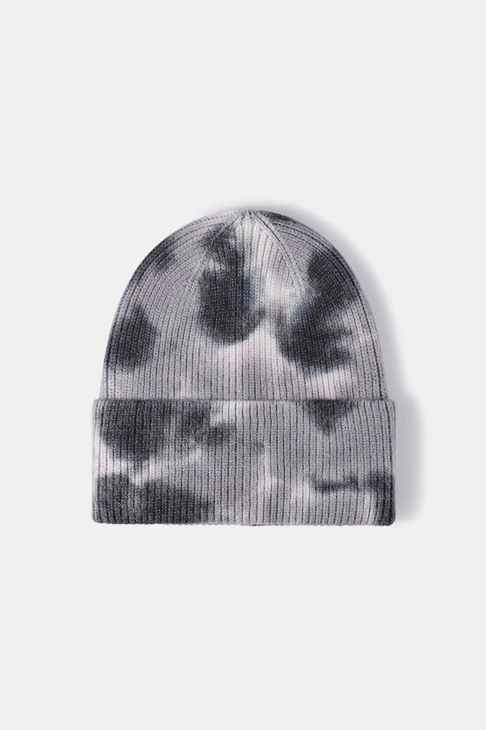 Tie-Dye Cuffed Rib-Knit Beanie Hat, image 23