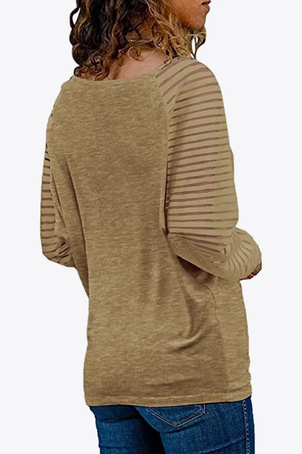 V-Neck Long Raglan Sleeve Top, image 21