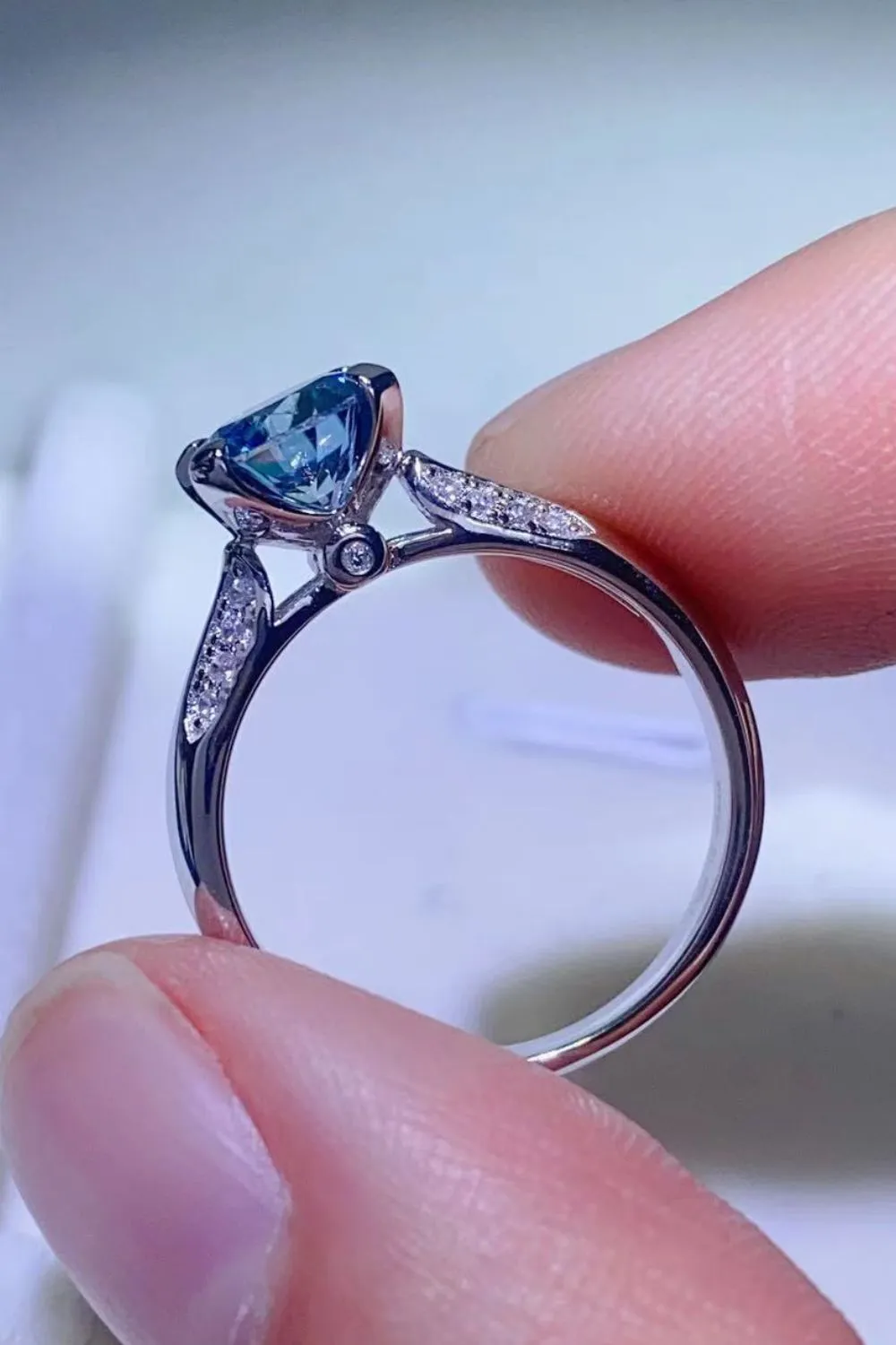 1 Carat Moissanite 4-Prong Ring, image 5