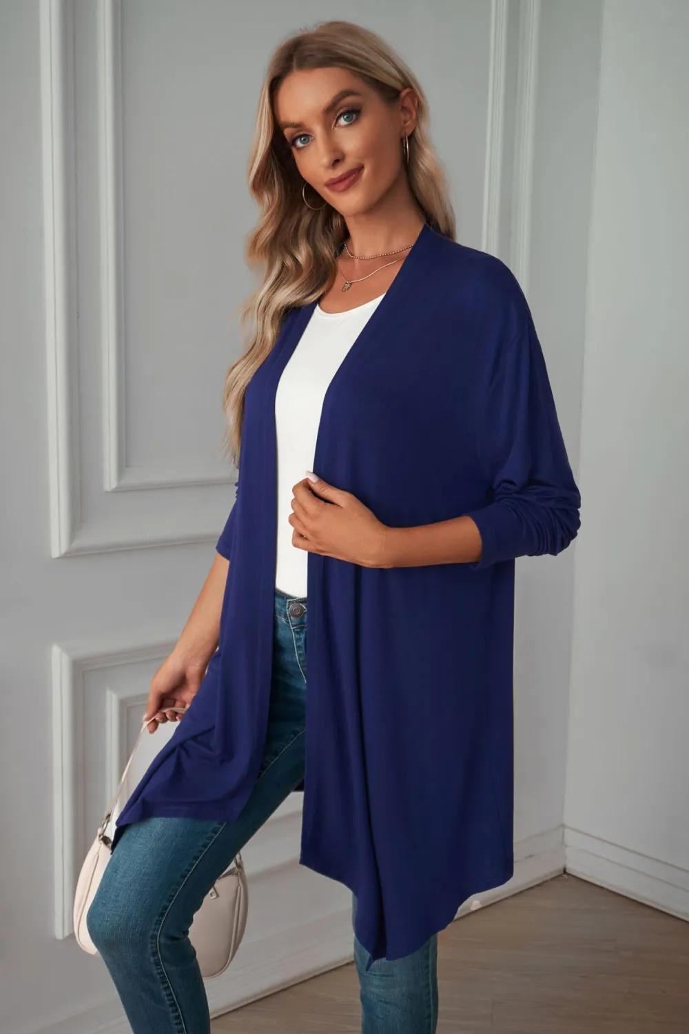 Open Front Long Sleeve Cardigan, image 4