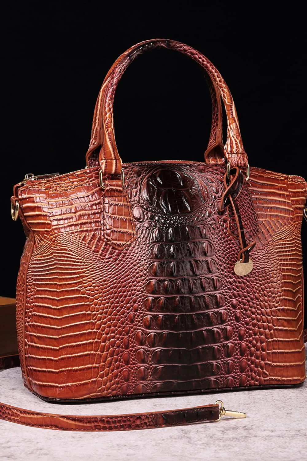 Gradient PU Leather Handbag, image 13
