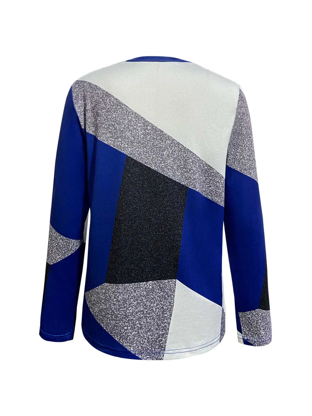 Color Block Round Neck T-Shirt, image 4
