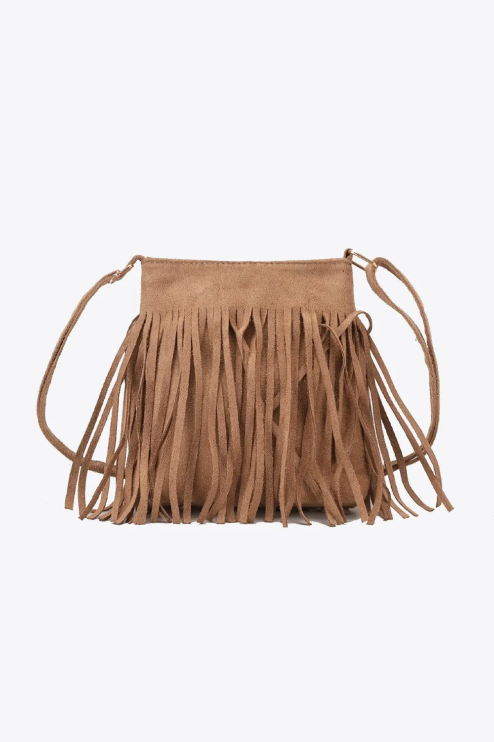 PU Leather Crossbody Bag with Fringe, image 8