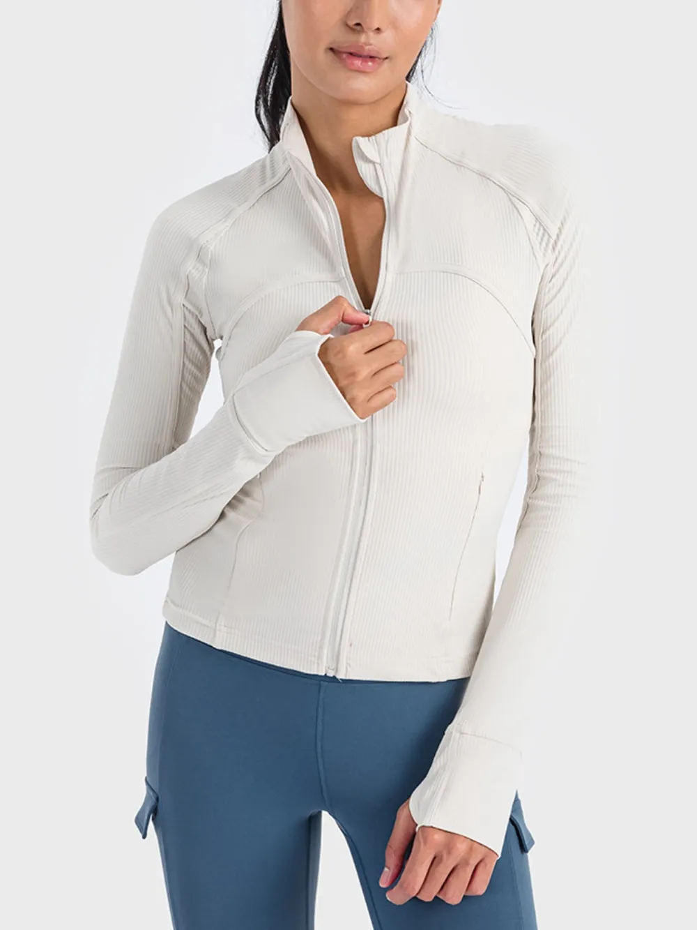 Zip-Up Long Sleeve Sports Jacket, image 14